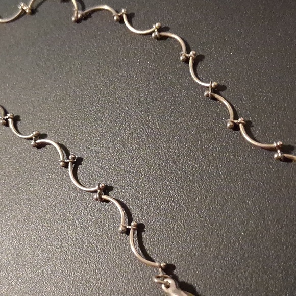 Sterling Silver Ball Bearing Earrings & Bracelet Jewelry Set. - Picture 8 of 8